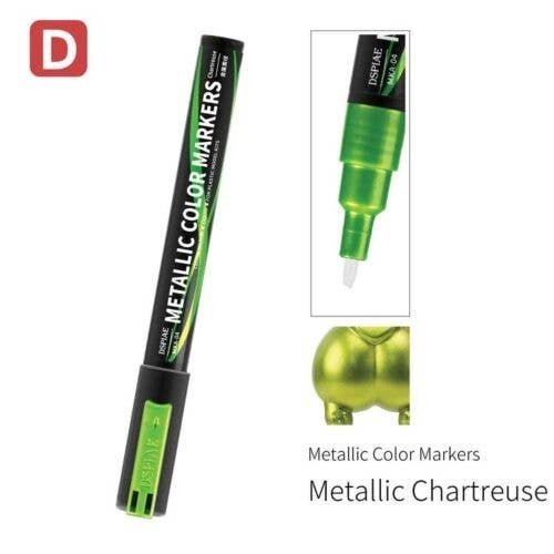 Super Metallic Color Paint Marker -- Metallic Chartreuse, All Scales, DSPIAE MKA04