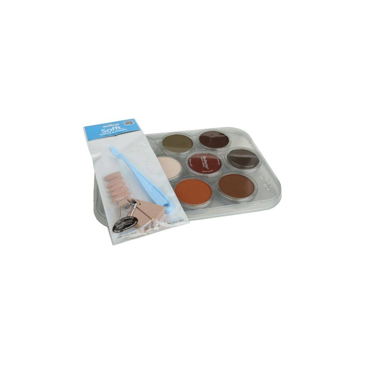 7-Color Modeler′s Weathering Kit -- Rust & Earth, All Scales, Pan Pastel 30701