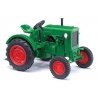 1936-1951 Deutz F1M 414 Farm Tractor - Assembled -- Green, Red, HO, Busch Gmbh & Co Kg 54100