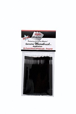 Ultrabrush Applicator Brush - Microbrush(R) -- Black pkg(25), All Scales, Profile Accessories Inc. 1300