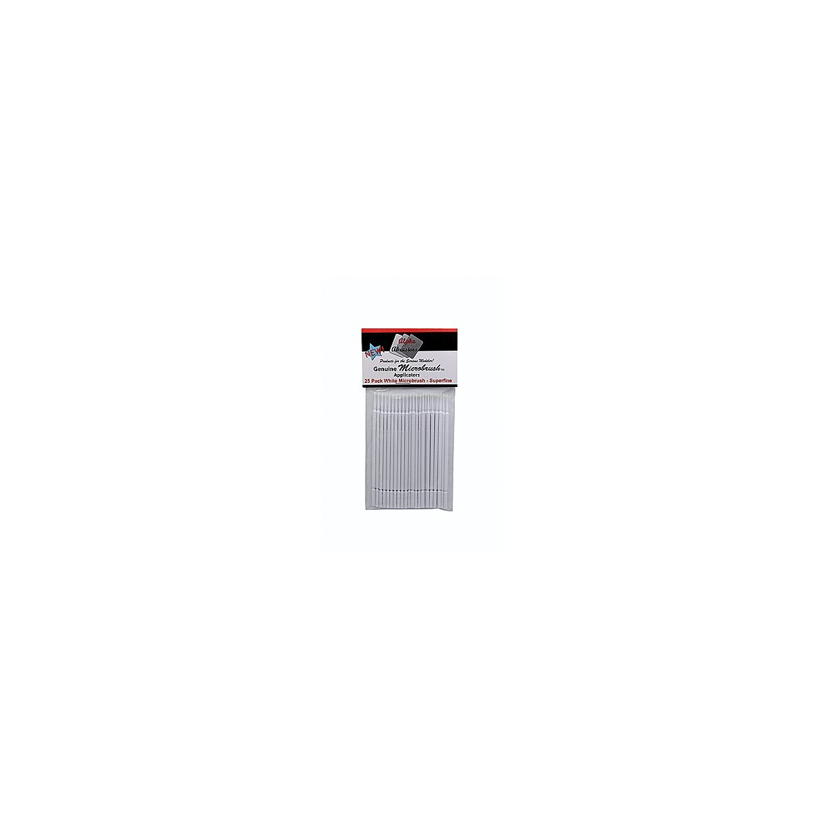 Superfine Applicator Brush - Microbrush(R) -- White pkg(25), All Scales, Profile Accessories Inc. 1303