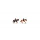 Mounted Police -- 2 Officers on 2 Horses, HO, Noch Gmbh & Co 15078