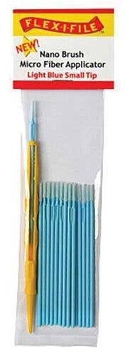 Nano Brush -- Small Tip & 1 Applicator Handle/Holder (light blue) pkg(24), All Scales, Profile Accessories Inc. N935003