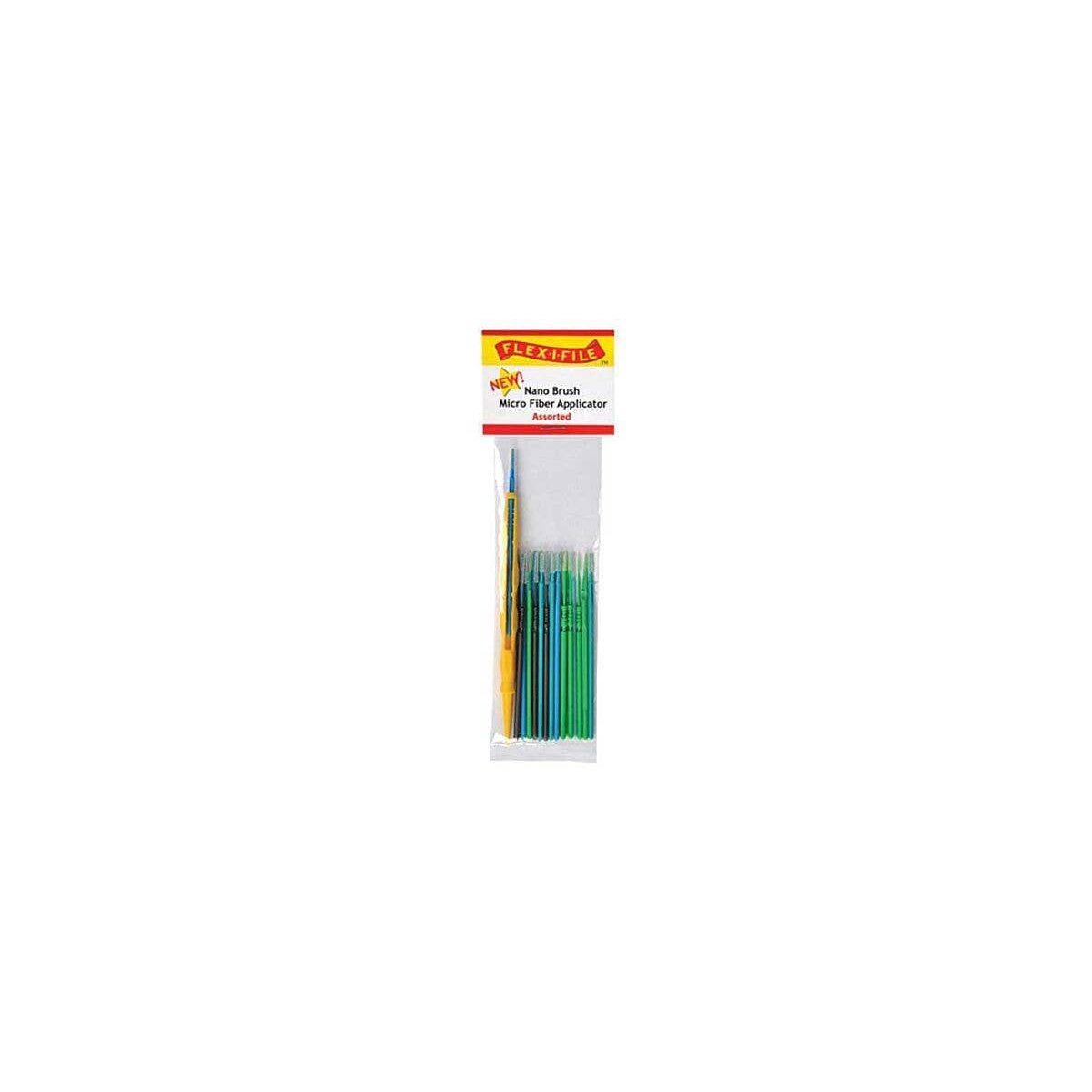 Nano Brush Assortment -- Assorted Tips & 1 Applicator Handle/Holder (yellow) pkg, All Scales, Profile Accessories Inc. NB06