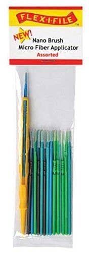 Nano Brush Assortment -- Assorted Tips & 1 Applicator Handle/Holder (yellow) pkg, All Scales, Profile Accessories Inc. NB06