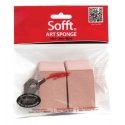 Panpastel Sofft Art Sponges -- Sofft Angle Slice - Flat pkg(2), All Scales, Pan Pastel 61031