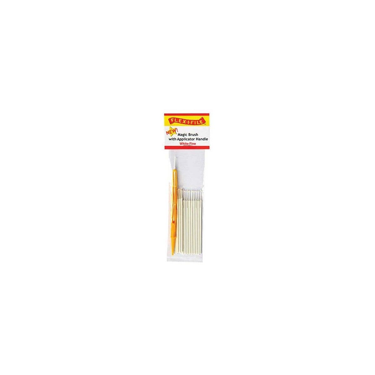 Magic Brush -- Fine & 1 Applicator Handle/Holder (white) pkg(18), All Scales, Profile Accessories Inc. M930001