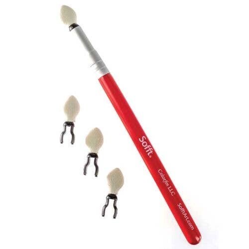 Applicator with Replacement Heads - Sofft(R) -- 4-Heads w/Applicator Handle, All Scales, Pan Pastel 63070