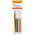 Magic Brush Assortment -- Assorted & 1 Applicator Handle/Holder (yellow) pkg(15), All Scales, Profile Accessories Inc. MB05