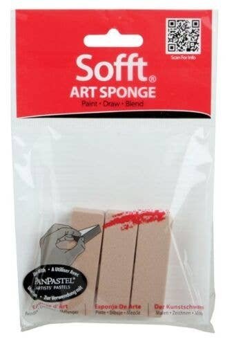 Panpastel Sofft Sponge Bar -- Flat pkg(3), All Scales, Pan Pastel 61022