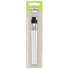Economy Paint Brush Set - Carded -- Flat, 3 Sizes, All Scales, Testor Corp 281178
