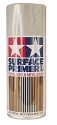 Surface Primer Spray Gray -- 6-1/12oz 180mL, All Scales, Tamiya Paints 87042
