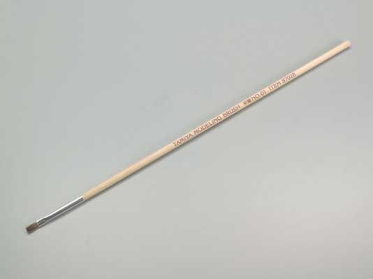 Flat Brush -- No.1, All Scales, Tamiya Paints 87028