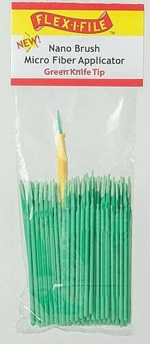 Nano Brush Bulk Pack -- Long Tip (black) pkg(100), All Scales, Profile Accessories Inc. N938001B