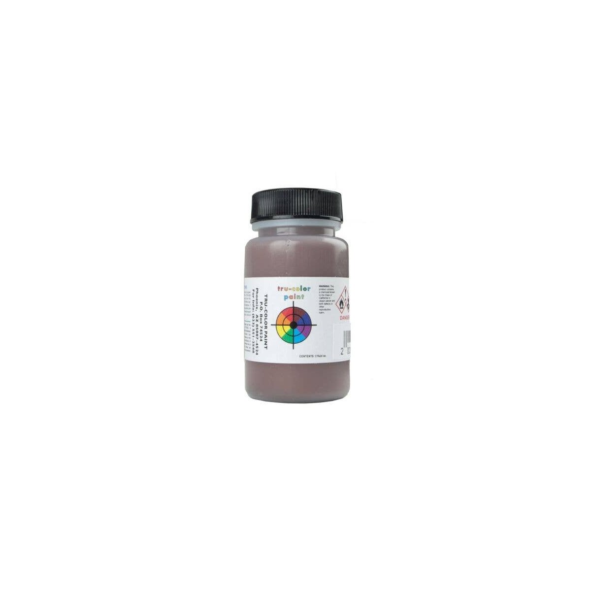 Flat Brushable Color Acrylic Paints - 2oz 59.1mL -- Seasoned Brown Wood, All Scales, Tru-Color Paint 8562