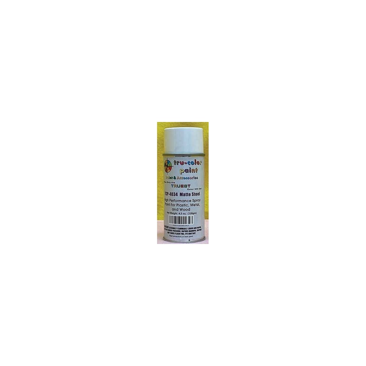Aerosol Spray Paint 4.5oz 135ml Can -- Matte Steel, All Scales, Tru-Color Paint 4034