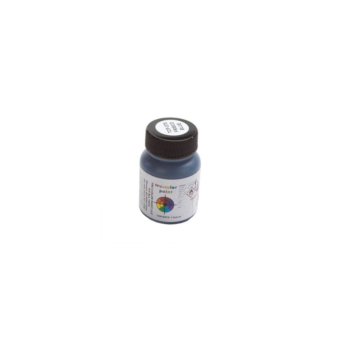 Railroad Color Acrylic Paints - 1oz 29.6ml -- St. Louis-San Francisco Frisco Blue, All Scales, Tru-Color Paint 375