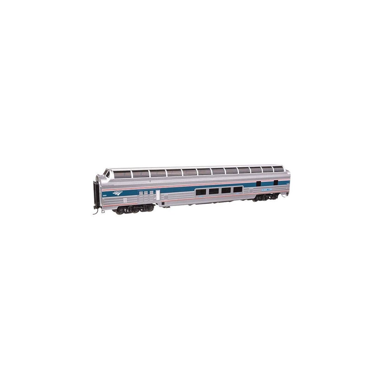 85′ Budd Great Dome - Lighted - Ready to Run -- Amtrak(R) Ph VI 10031, HO, WalthersProto 14605