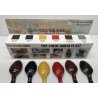 Santa Fe Paint Set - 6 - 1oz 29.6ml Bottles -- Includes 19, 20, 21, 22, 251, 333, All Scales, Tru-Color Paint 11010