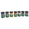 Modelflex Paint Set -- Railroad Rolling Stock pkg(7), All Scales, Badger Air Brush Co 1701