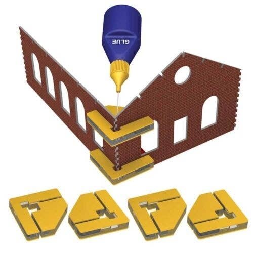 Magnetic Snap Set (Glue Not Included) -- 4 Magnetic Clamps w/16 Magnets, HO, Bachmann Industries 39009