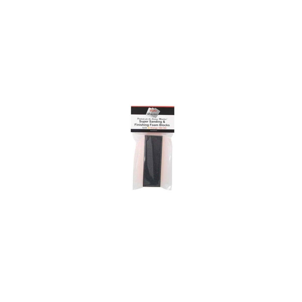 Sanding Foam Block -- Orange - 180 Grit, All Scales, Profile Accessories Inc. 1003
