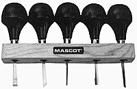 Woodworking Tool Set-Miniature -- Mushroom-Shaped Handles, All Scales, Mascot Precision Tools 863