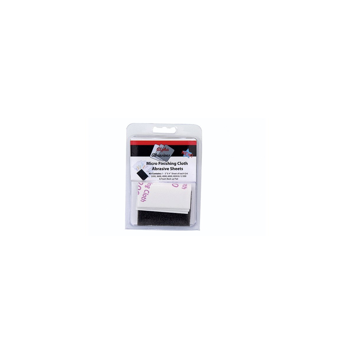 Micro Finishing Cloth Abrasive Sheets pkg(6), All Scales, Profile Accessories Inc. 2050