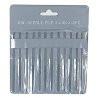 4′, Cut 2 Needle Files -- 12 Mini Files, Pouch, All Scales, Excel Hobby Blades Corp. 55608