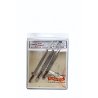 Stainless Steel Tweezer Set -- 2 straight, 1 curved, All Scales, Profile Accessories Inc. 1200