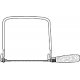 Coping Saw -- Flat Wire Frame, All Scales, Zona Tools 670