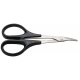 Light Duty Stainless Steel Scissors -- 5-1/2′ Curved w/Lexan Handles, All Scales, Excel Hobby Blades Corp. 55533