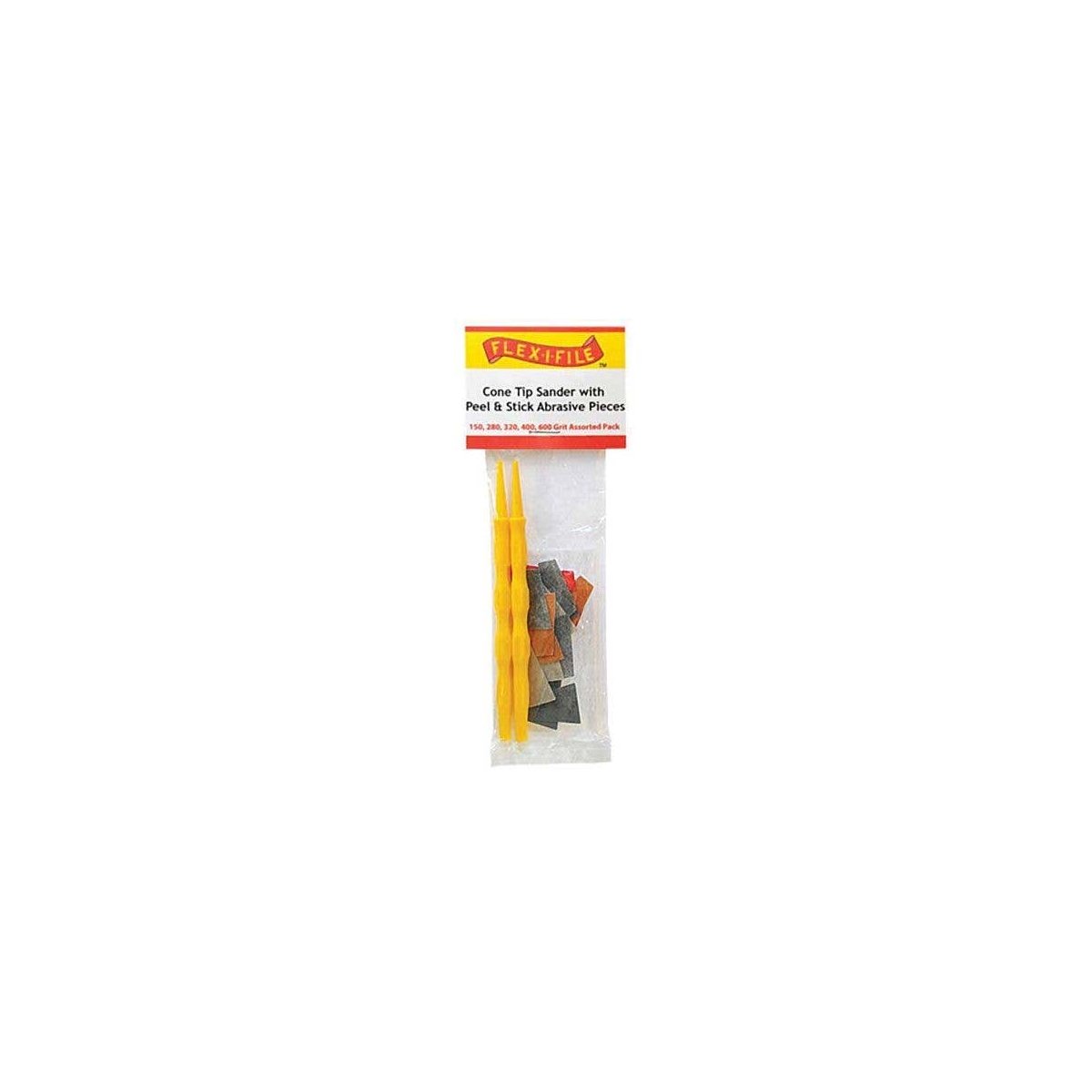 Cone-Tip Sander -- 3 Each of 5 Grit Abrasive Pieces & 2 Handles, All Scales, Profile Accessories Inc. CS321