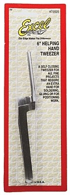 6′ Helping Hand Tweezer -- Carded, All Scales, Excel Hobby Blades Corp. 70025