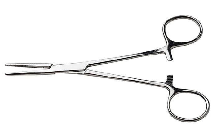 Stainless Steel Hemostats -- 5-1/2′ Curved Nose, All Scales, Excel Hobby Blades Corp. 55530