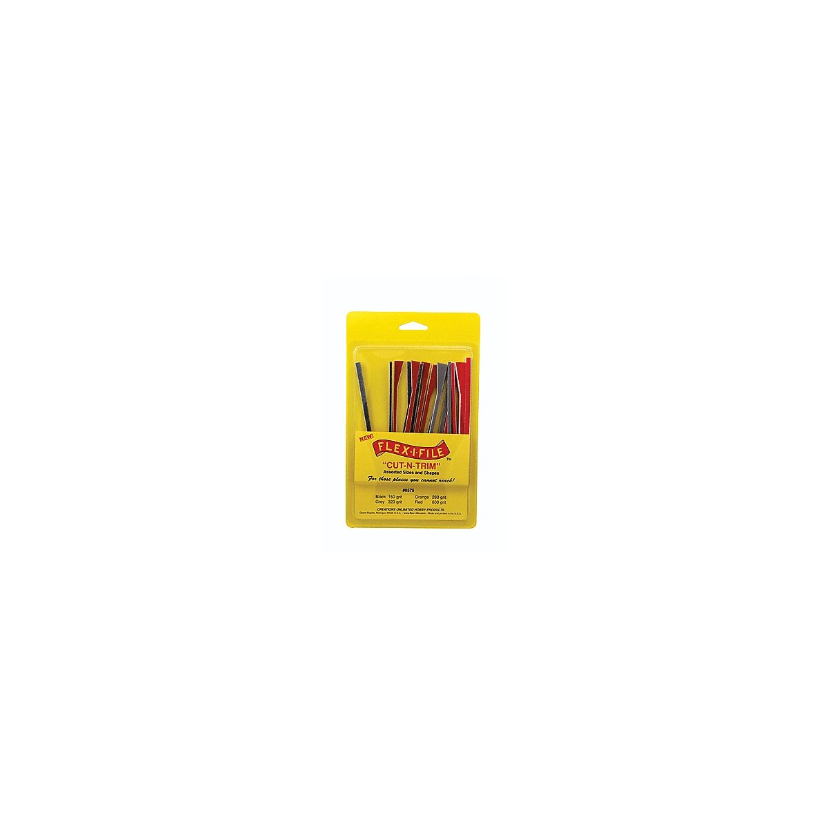 Flexi-I-File Cut-n-Trim Sanding Tapes -- Assorted Sizes & Shapes, All Scales, Profile Accessories Inc. 8575