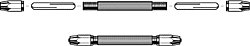 Double-Ended Pin Vise -- With 2 Double-Ended Collets, All Scales, Zona Tools 37145