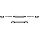 Double-Ended Pin Vise -- With 2 Double-Ended Collets, All Scales, Zona Tools 37145
