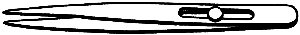 Tweezers -- Slide Lock - 4-3/4′ 12.1cm Length, All Scales, Zona Tools 37547