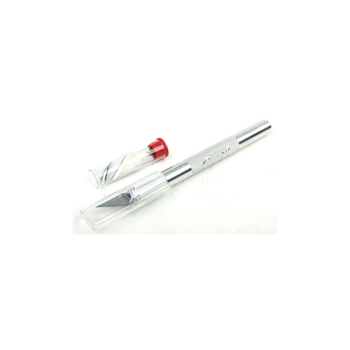 K2 Medium Duty Round Aluminum Handle Knife -- Tubed w/Safety Cap & (5) Assorted, All Scales, Excel Hobby Blades Corp. 19102