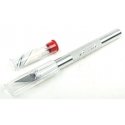 K2 Medium Duty Round Aluminum Handle Knife -- Tubed w/Safety Cap & (5) Assorted, All Scales, Excel Hobby Blades Corp. 19102