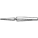 Tweezers -- Cross-Locking - 4-3/4′ 12.1cm Length, All Scales, Zona Tools 37549