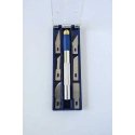 1 Soft Grip Knife Set -- Knife and 1 Each 10,11,16,17,67 & 68 Blades, Case, All Scales, Evergreen Scale Models 71300
