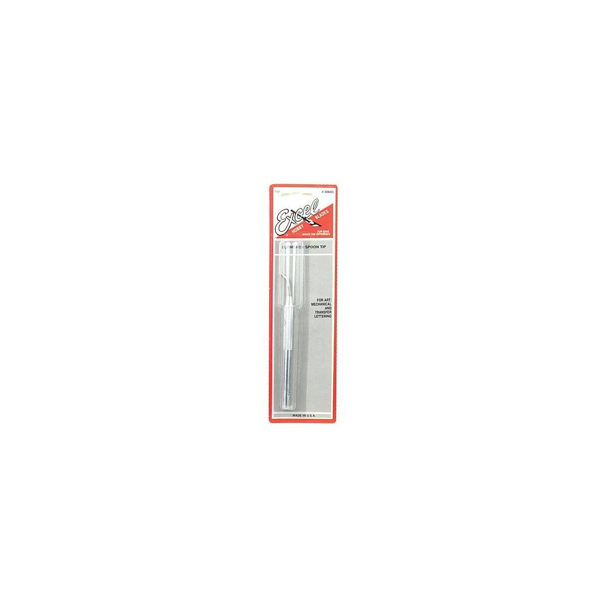 Aluminum Handle Burnisher -- Spoon Tip 1/8′, Carded, All Scales, Excel Hobby Blades Corp. 30603