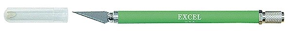 K18 Grip-On Non-Roll Soft Handle Knife -- With Safety Cap (color varies), All Scales, Excel Hobby Blades Corp. 16018