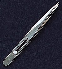 Slide Lock Tweezers -- 4-3/4′, All Scales, Mascot Precision Tools 507