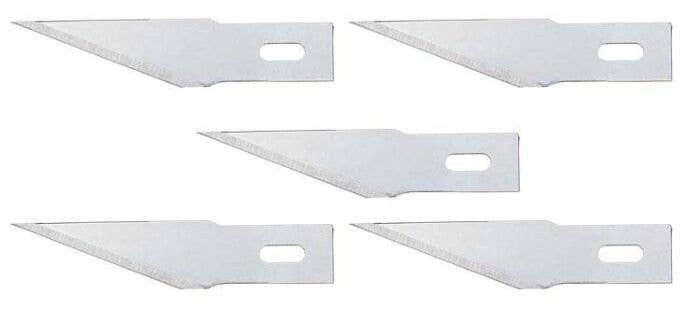 Spare Straight Blades -- Fits Knife Handle 272-170540 pkg(5), All Scales, Faller Gmbh 170541
