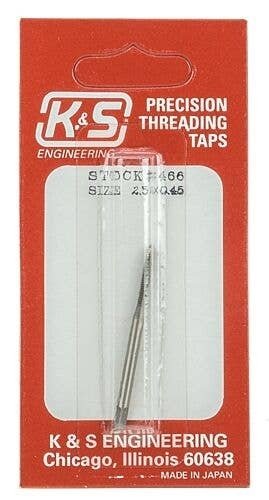 Metric Threading Tap -- 2.5mm, All Scales, K & S Engineering 466