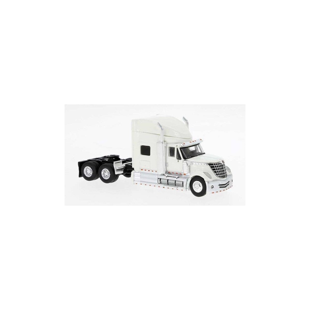 2010 International Lonestar Sleeper-Cab Semi Tractor - Assembled -- White, HO, Brekina Automodelle 85827