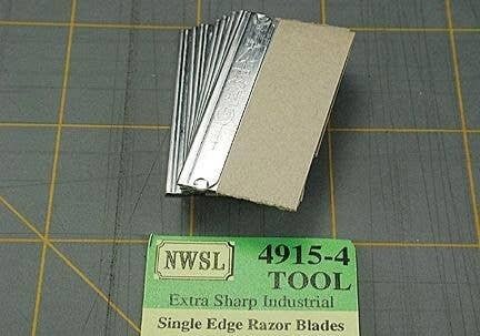 Single-Edge Razor Blades -- For Chopper 53-494 (Sold Separately) pkg(8), All Scales, Northwest Short Line 49154